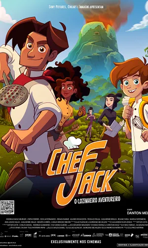 capa do filme Chef Jack: O Cozinheiro Aventureiro que está em exibição no cinema em maringá