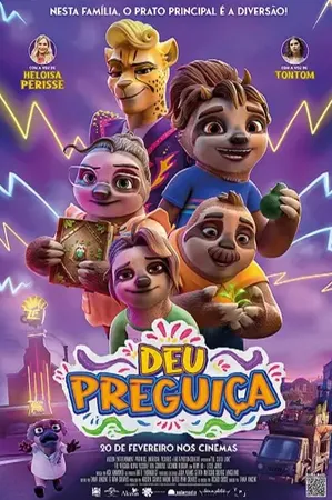 capa do filme Deu Preguiça! que está em exibição no cinema em maringá