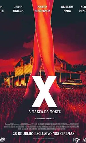 capa do filme X - A Marca da Morte que está em exibição no cinema em maringá