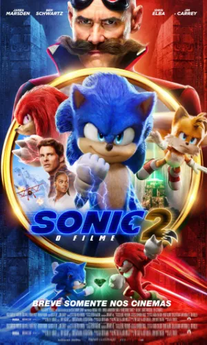 capa do filme Sonic 2 - O Filme que está em exibição no cinema em maringá