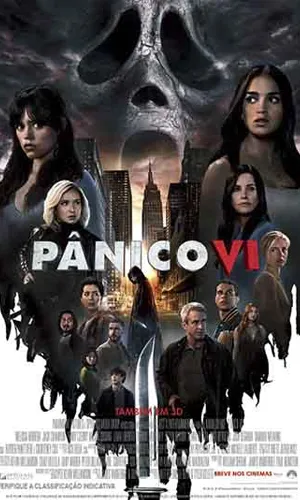 capa do filme Pânico 6 que está em exibição no cinema em maringá