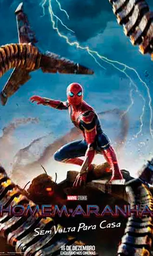 capa do filme Homem-Aranha: Sem Volta Para Casa que está em exibição no cinema em maringá