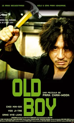 capa do filme Oldboy que está em exibição no cinema em maringá