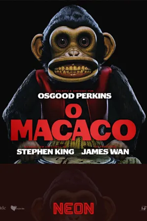 capa do filme O Macaco que está em exibição no cinema em maringá