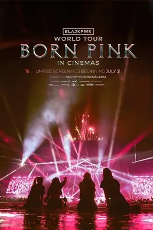 capa do filme Blackpink World Tour - Born Pink que está em exibição no cinema em maringá